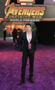 Mark Zee, UCLA Anderson MBA '14, at Avengers Infinity War Premiere